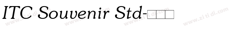 ITC Souvenir Std字体转换